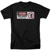 Jurassic Park Electric Fence Sign Men's 18/1 Cotton Short-Sleeve T-Shirt